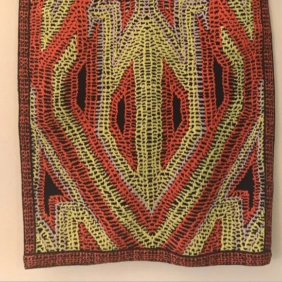 HERVE LEGER OLA JACQUARD SKIRT - M  PRINTED - Picture 8 of 9